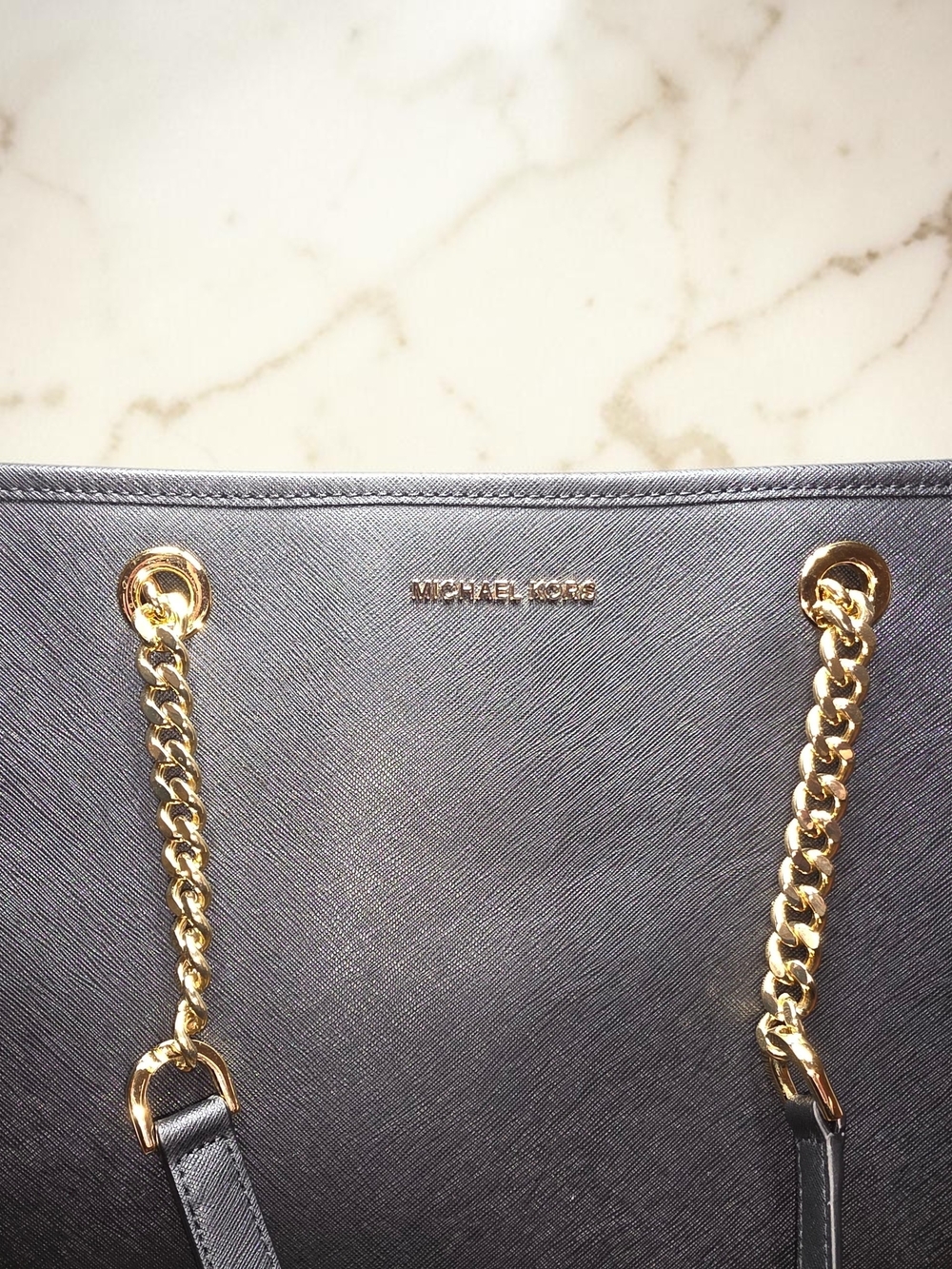 Michael Kors Extra Large Black Leather Shoulder Tote/Laptop Bag NWT - Picture 2 of 9